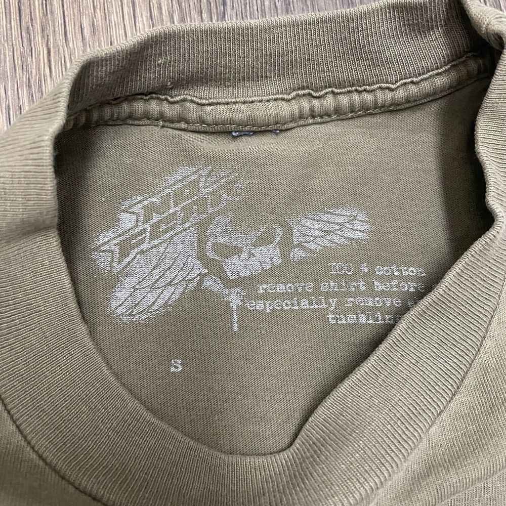 Vintage Y2K No Fear T-Shirt Men's Small Dark Green Graphic Tee Skate Streetwear - Picture 3 of 7